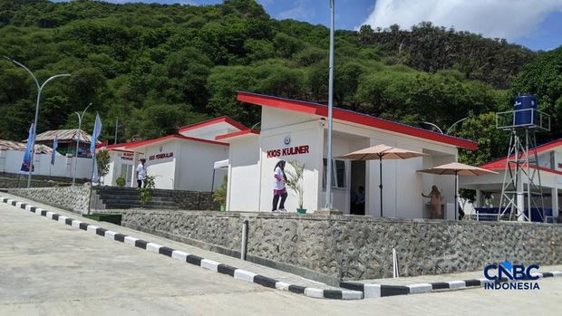 Kampung Nelayan Merah Putih Gorontalo. (CNBC Indonesia/Emir Yanwardhana)