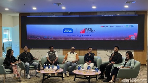 Konferensi pers Bali Trail Run Ultra 2026 di Bali International Hospital, Sanur, Denpasar (9/5/2026).
