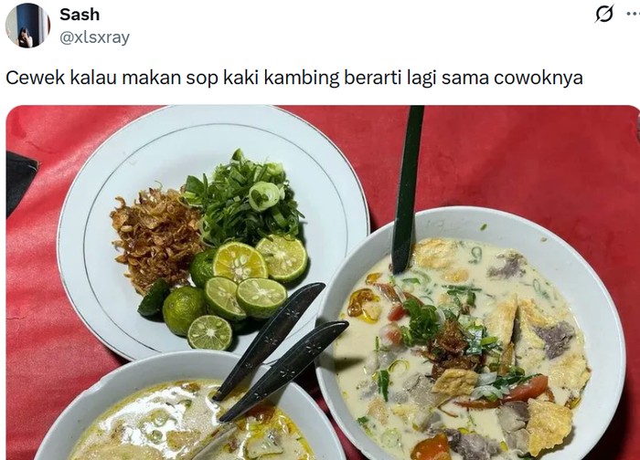 Netizen Bahas Tanda Cewek Lagi sama Pacar dari Menu Makanan