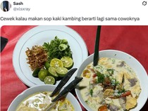 Kocak! Netizen Bahas Tanda Cewek Lagi sama Pacar dari Menu Makanan