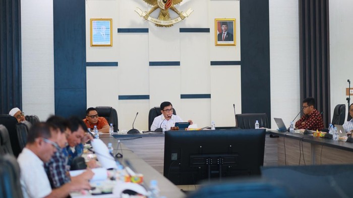 Pimpinan DPRD Jambi Ivan Wirata dan Samsul Riduan saat bahas soal TPP ASN Jambi