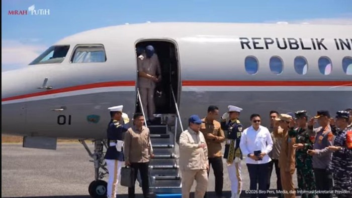 Presiden Prabowo tiba di Pulau Miangas, Kepulauan Talaud
