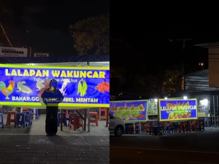 Tenda Pecel Lele Ini Disulap Jadi Instalasi Seni Visual Modern