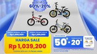 Aneka Sepeda Mulai Rp 1 Juta Cuma di Transmart Full Day Sale