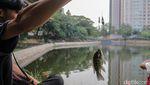 Waduk Melati Ramai Jadi Tempat Santai Warga