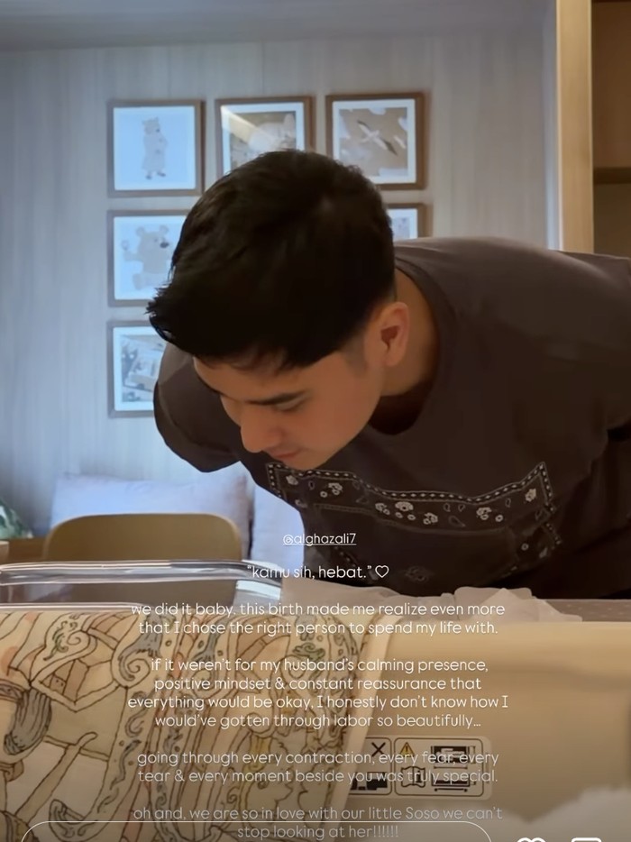 Al Ghazali dan Alyssa Daguise sambut kelahiran anak pertama.