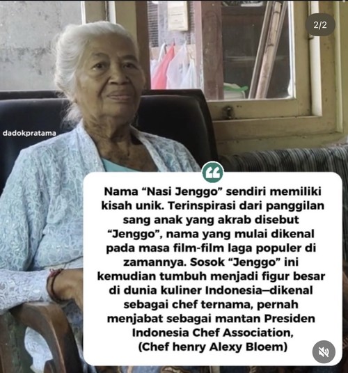 Nenek Odah pencipta nasi jinggo bali meninggal dunia (dok. tangkapan layar)
