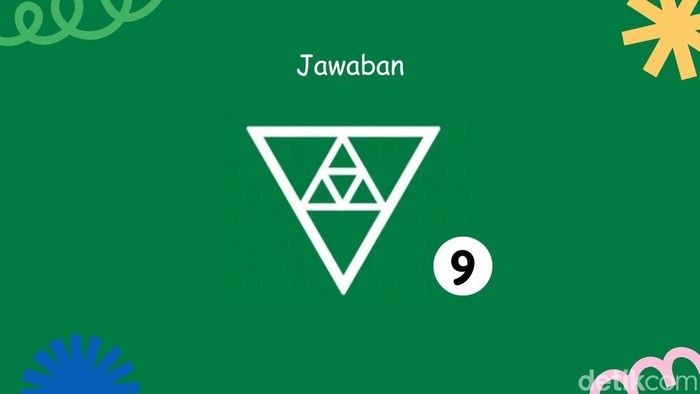 Tes Ketajaman Saraf Mata, Ada Berapa Segitiga di Gambar Ini?