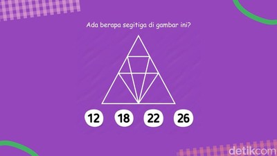 Tes Ketajaman Saraf Mata, Ada Berapa Segitiga di Gambar Ini?