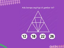 Tes Ketajaman Saraf Mata, Ada Berapa Segitiga di Gambar Ini?