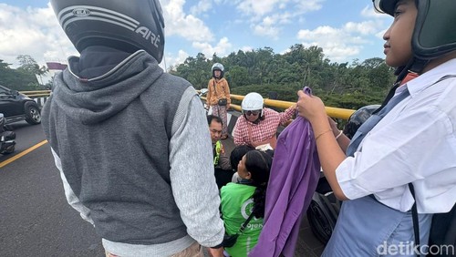 Aksi percobaan bunuh diri dilakukan remaja asal Buleleng di Jembatan Shortcut Desa Samsam, Kecamatan Kerambitan, Senin (11/5/2026).