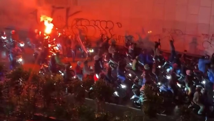 Bentrokan di Bogor (tangkapan layar)