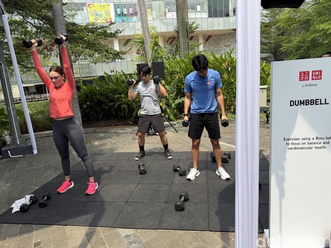 Luna terlihat bisa menuntaskan gerakan tanpa jeda. Sementara itu, Maxime harus berhenti sejenak untuk mengumpulkan energi. (Foto: Daniel Ngantung/detikcom)