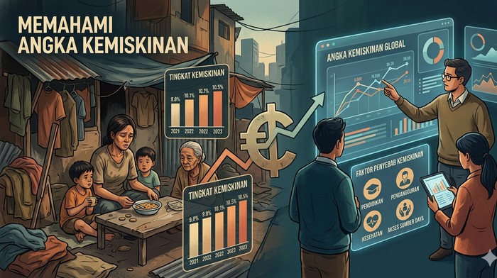 ilustrasi angka kemiskinan