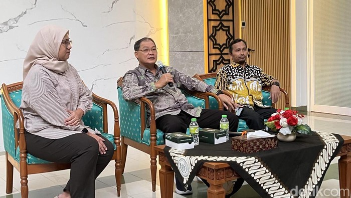 Jumpa pers rektor Universitas Muhammadiyah Yogyakarta (UMY) Prof. Dr. Achmad Nurmandi di Kampus UMY, Bantul, Senin (11/5/2026).