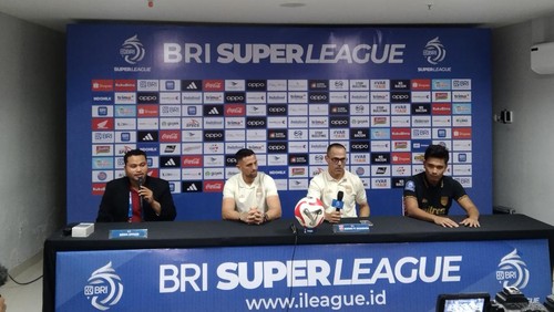 Konferensi pers Borneo FC setelah pertandingan melawan Bali United di Stadion Kapten I Wayan Dipta, Gianyar, Senin (11/5/2026). (Krisna Pradipta/detikBali)