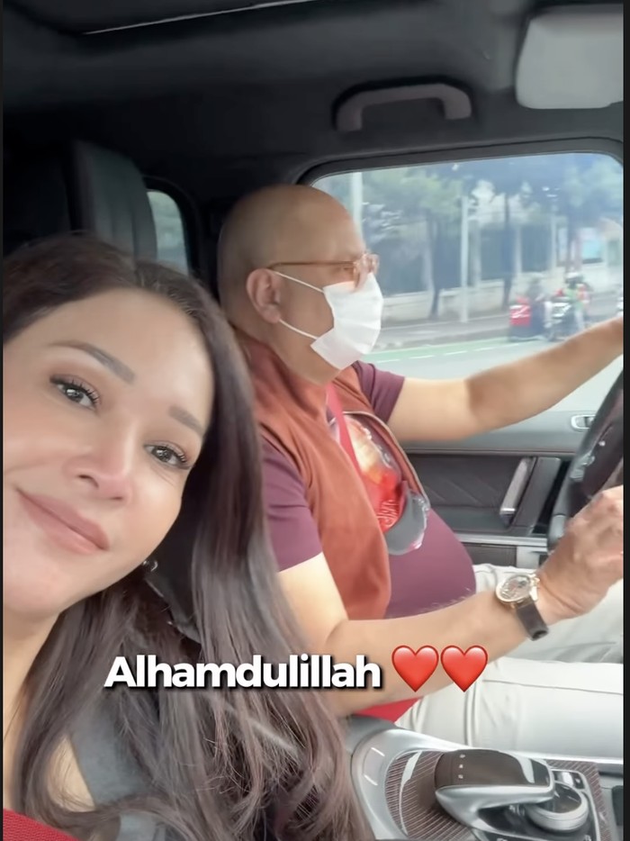 Maia Estianty derita dampingi Alyssa melahirkan.