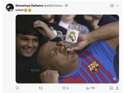 Deretan Meme Menohok Real Madrid usai Barca Juara La Liga