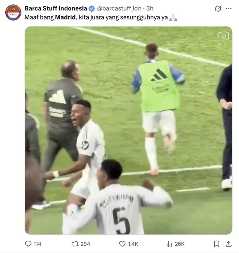 Meme Menohok Real Madrid usai Barca Juara La Liga
