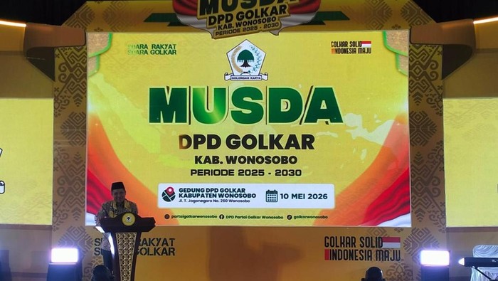 Musyawarah Daerah (Musda) DPD II Partai Golongan Karya (Golkar) Kabupaten Wonosobo, Minggu (10/6/2026).