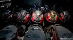 Penampakan Ribuan Motor Hasil Kejahatan di Gudang Penampungan Jaksel