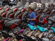 Penampakan Ribuan Motor Hasil Kejahatan di Gudang Penampungan Jaksel