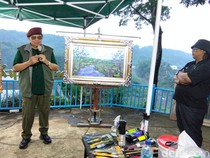 SBY Melukis di Taman Kyai Langgeng Magelang: Lanskap Ini Beautiful