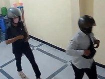 Viral Komplotan Maling Bersenpi di Depok Kepergok Curi Motor di Indekos
