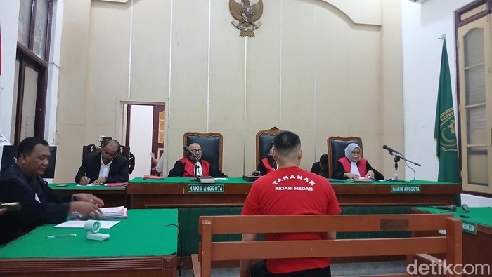 Sidang tuntutan David Chandra di Pengadilan Negeri (PN) Medan, Senin (11/5/2026)