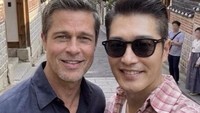 Aktor Korea Bikin Geger Pamer Foto Bareng Brad Pitt, Ternyata Pakai AI