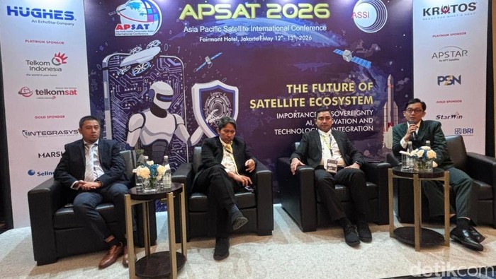 Asia Pacific Satellite Conference 2026 atau APSAT 2026 yang diselenggarakan ASSI di Fairmont Jakarta pada 12–13 Mei 2026.