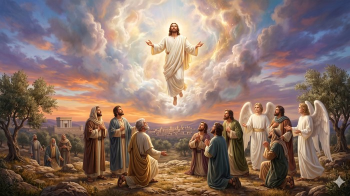 Ilustrasi Kenaikan Yesus Ke Surga