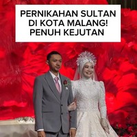 Viral Pernikahan Sultan di Malang, Pengantin Bagi-Bagi Uang ke Tamu