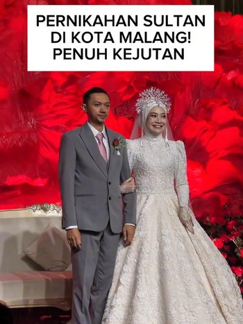 Viral Pernikahan Sultan di Malang, Pengantin Bagi-Bagi Uang ke Tamu