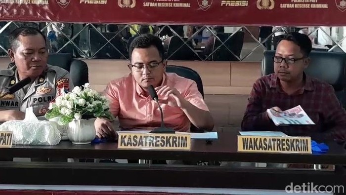 Polresta Pati saat menggelar konferensi pers di Polresta Pati, Selasa (12/5/2026).