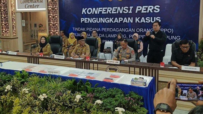 Rilis kasus TPPO di Lampung