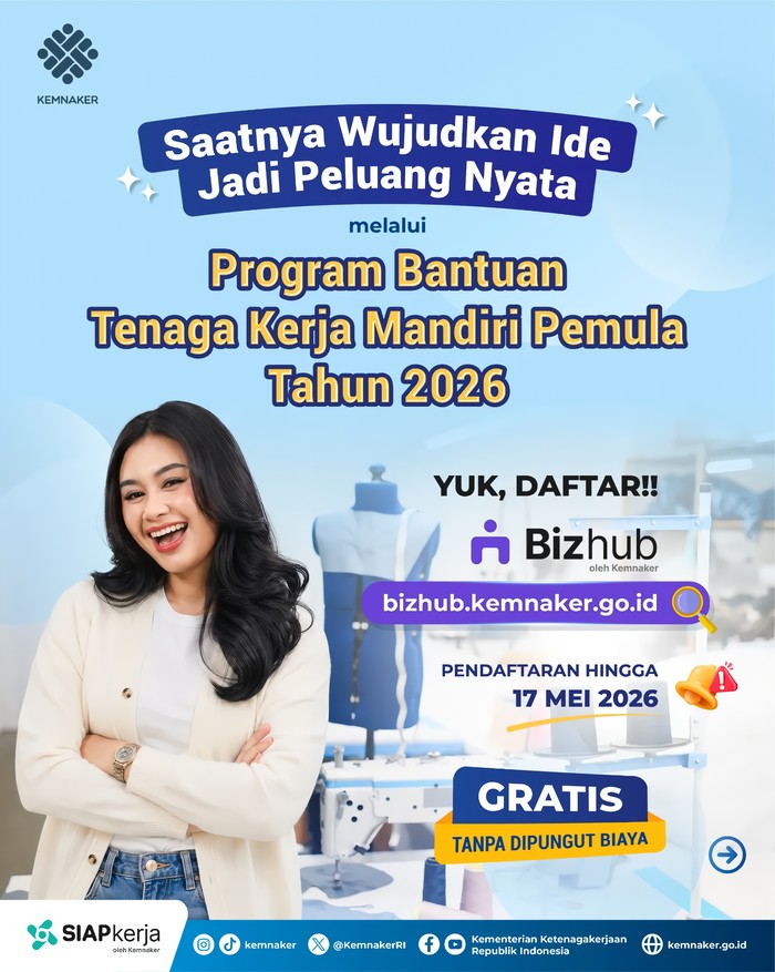 TKM Pemula 2026. Cara daftar bantuan TKM Pemula 2026 Kemnaker.