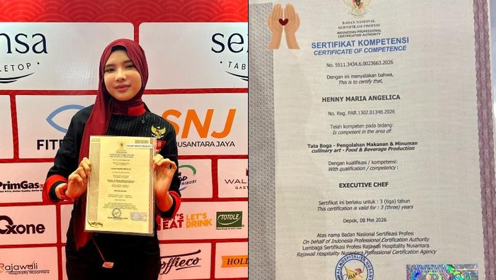 Viral  di media sosial Red Koki Punya Sertifikat Executive Chef