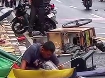 Viral Pria Mabuk Ngamuk Acak-acak Gerobak PKL di Kalibata, Ini Faktanya