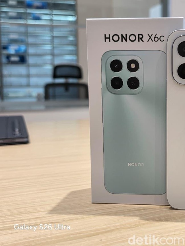 Wujud Honor X6c, HP Rp 2 Jutaan Bawa Baterai Besar