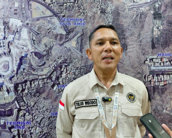 Kepala Seksi Perlindungan Jemaah (Linjam) Daerah Kerja (Daker) Makkah, Tulus Widodo, ditemui di Kantor Daker Makkah, Minggu (10/5/2026).