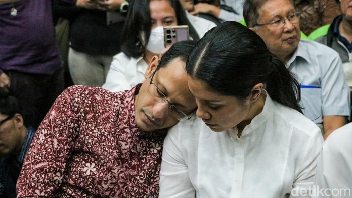 Mantan Menteri Pendidikan, Kebudayaan, Riset, dan Teknologi Nadiem Anwar Makarim menjalani sidang pembacaan tuntutan dalam kasus dugaan korupsi pengadaan laptop Chromebook dan Chrome Device Management (CDM) di Pengadilan Tindak Pidana Korupsi Jakarta
