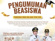 Beasiswa Pemkab Sidoarjo untuk 4 Ribu Orang Diumumkan, Cek Nama di Sini