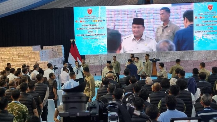 Prabowo Hadiri Penyerahan Duit Rp 10,2 T