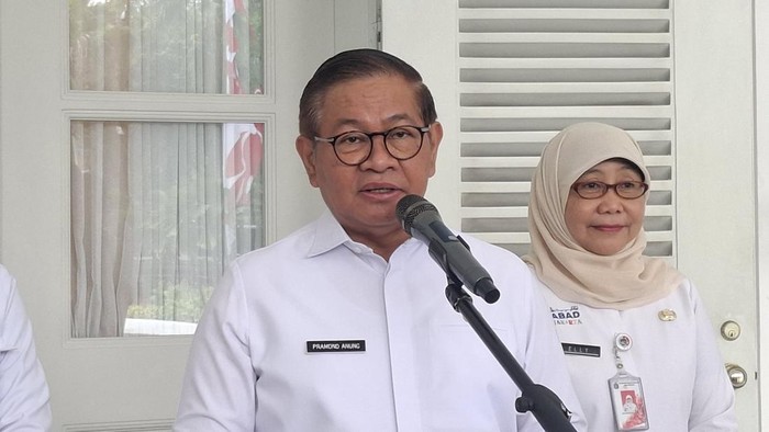 Gubernur DKI Jakarta Pramono Anung di Balai Kota DKI Jakarta, Rabu (13/5/2026).