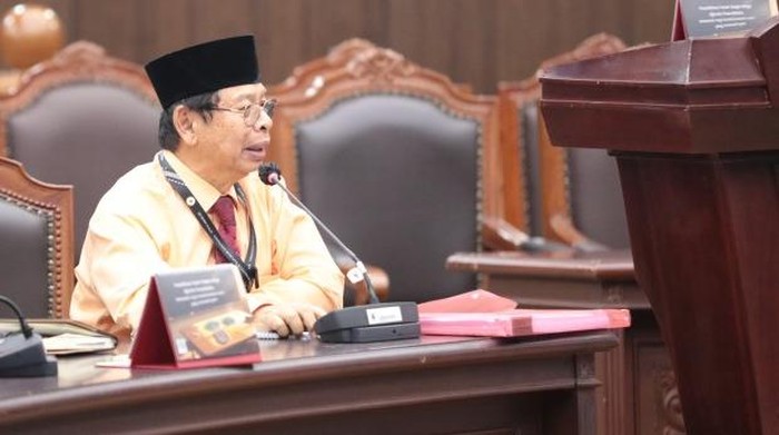 Prof M Havidz Aima dalam sidang MK Kamis (2/4/2026). (dok. Situs MK)