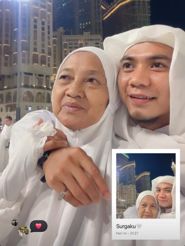 Rizki DA menunaikan ibadah haji.