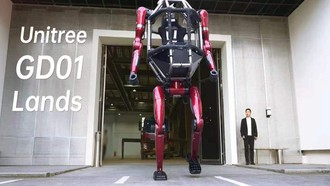 China Bikin Robot yang Dapat Dikendarai Manusia Mirip Gundam