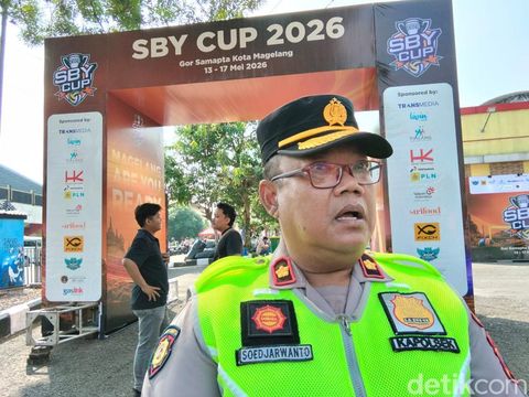 Apel persiapan pengamanan SBY Cup 2026 di GOR Samapta, Kota Magelang, Rabu (13/5/2026).