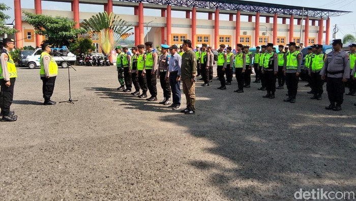 Apel persiapan pengamanan SBY Cup 2026 di GOR Samapta, Kota Magelang, Rabu (13/5/2026).